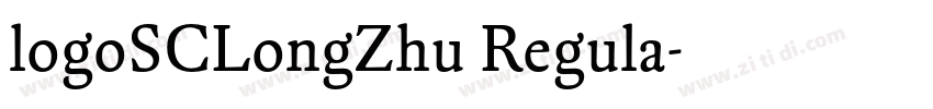 logoSCLongZhu Regula字体转换